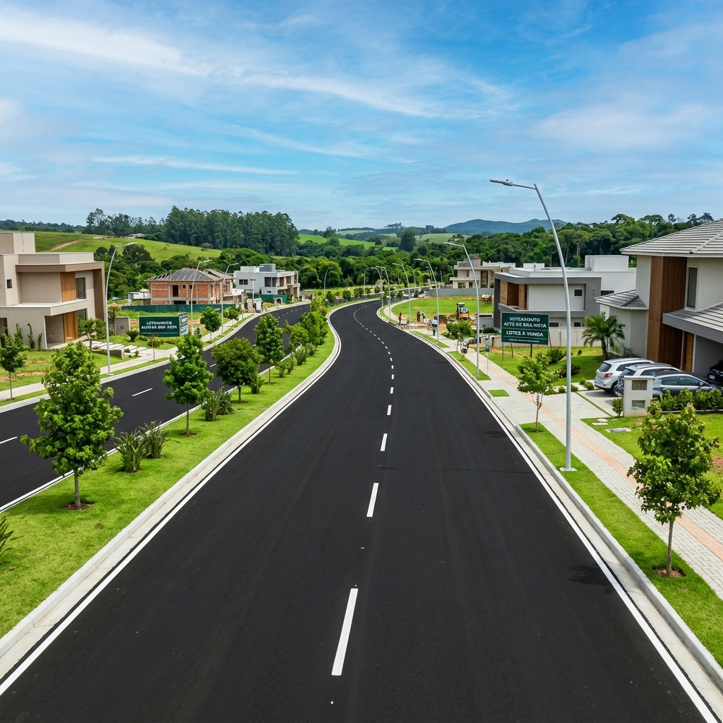 Obra: Urbanização de Loteamento Fechado